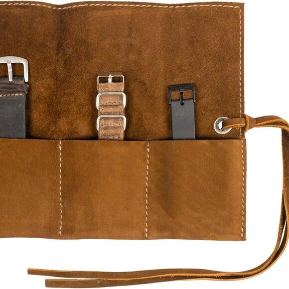 Hide & Drink, Watch Roll Organizer with 4 Slots, Storage Box, Jewelry Roll - Picture 1 of 1